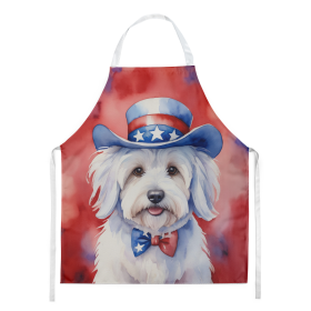 Patriotic American Apron (Dog Breed: Coton de Tulear 5696, size: large)