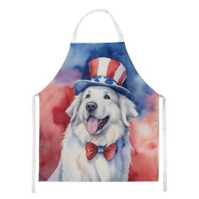 Patriotic American Apron (Dog Breed: Great Pyrenees 5730, size: large)