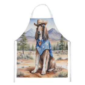 Cowboy Welcome Apron (Design: Afghan Hound 5825, size: large)