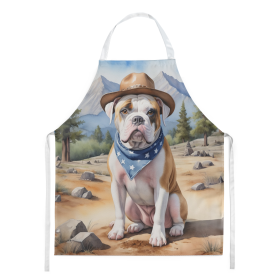Cowboy Welcome Apron (Design: American Bulldog 5830, size: large)