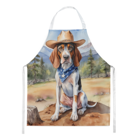 Cowboy Welcome Apron (Design: American English Coonhound 5831, size: large)