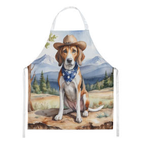 Cowboy Welcome Apron (Design: American Foxhound 5833, size: large)