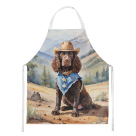 Cowboy Welcome Apron (Design: American Water Spaniel 5835, size: large)