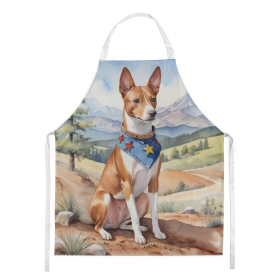 Cowboy Welcome Apron (Design: Basenji 5841, size: large)