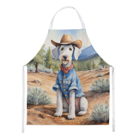Cowboy Welcome Apron (Design: Bedlington Terrier 5845, size: large)