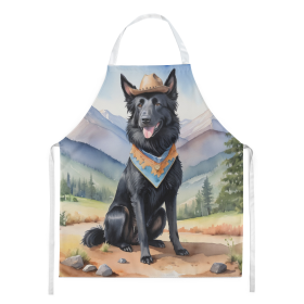 Cowboy Welcome Apron (Design: Belgian Sheepdog 5847, size: large)