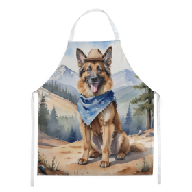 Cowboy Welcome Apron (Design: Belgian Tervuren 5848, size: large)