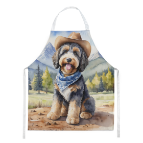 Cowboy Welcome Apron (Design: Bernedoodle 5850, size: large)