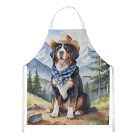 Cowboy Welcome Apron (Design: Bernese Mountain Dog 5852, size: large)