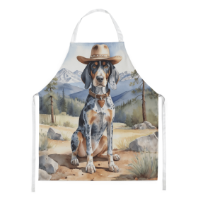 Cowboy Welcome Apron (Design: Bluetick Coonhound 5856, size: large)