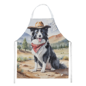 Cowboy Welcome Apron (Design: Border Collie 5857, size: large)