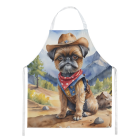 Cowboy Welcome Apron (Design: Brussels Griffon 5866, size: large)