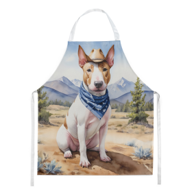 Cowboy Welcome Apron (Design: Bull Terrier 5867, size: large)