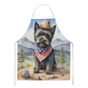 Cowboy Welcome Apron (Design: Cairn Terrier 5869, size: large)