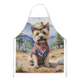Cowboy Welcome Apron (Design: Cairn Terrier 5870, size: large)