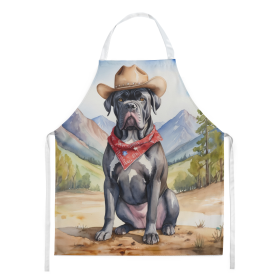 Cowboy Welcome Apron (Design: Cane Corso 5871, size: large)