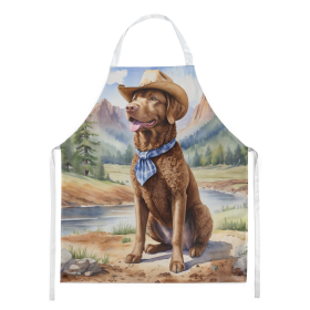 Cowboy Welcome Apron (Design: Chesapeake Bay Retriever 5874, size: large)