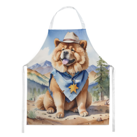 Cowboy Welcome Apron (Design: Chow Chow 5877, size: large)