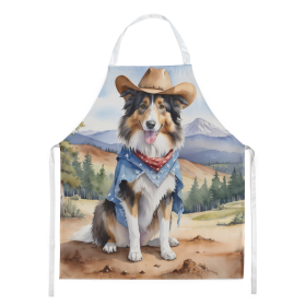 Cowboy Welcome Apron (Design: Collie 5883, size: large)