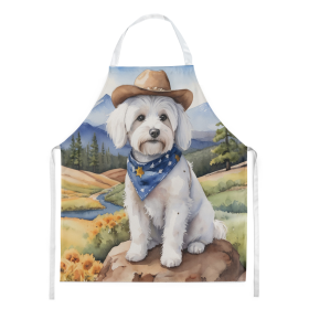 Cowboy Welcome Apron (Design: Coton de Tulear 5886, size: large)