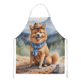 Cowboy Welcome Apron (Design: Finnish Spitz 5899, size: large)