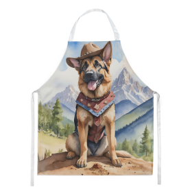 Cowboy Welcome Apron (Design: German Shepherd 5905, size: large)