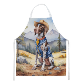 Cowboy Welcome Apron (Design: German Shorthaired Pointer 5906, size: large)