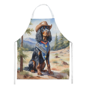 Cowboy Welcome Apron (Design: Gordon Setter 5911, size: large)