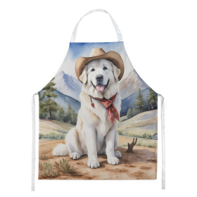 Cowboy Welcome Apron (Design: Great Pyrenees 5913, size: large)