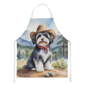 Cowboy Welcome Apron (Design: Havanese 5917, size: large)