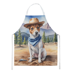 Cowboy Welcome Apron (Design: Jack Russell Terrier 5923, size: large)