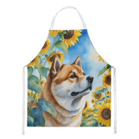 In Sunflowers Apron (Dog Breed: Akita 6003, size: large)