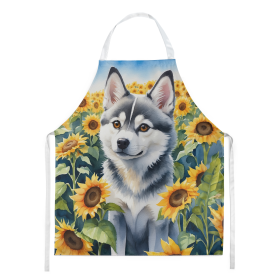 In Sunflowers Apron (Dog Breed: Alaskan Klee Kai 6004, size: large)