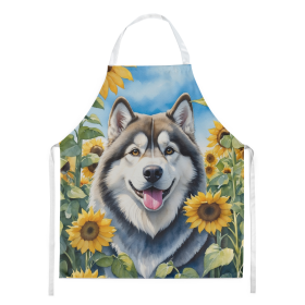 In Sunflowers Apron (Dog Breed: Alaskan Malamute 6005, size: large)