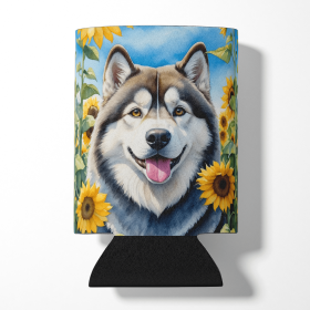 In Sunflowers Can or Bottle Hugger (Dog Breed: Alaskan Malamute 6005, size: Can Hugger)