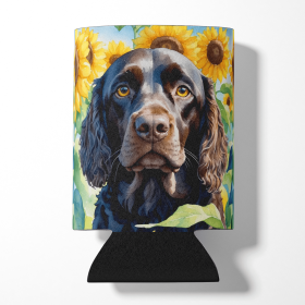 In Sunflowers Can or Bottle Hugger (Dog Breed: American Water Spaniel 6011, size: Can Hugger)