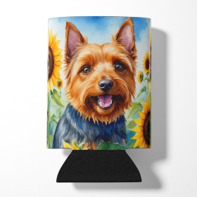 In Sunflowers Can or Bottle Hugger (Dog Breed: Australian Terrier 6015, size: Can Hugger)