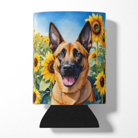 In Sunflowers Can or Bottle Hugger (Dog Breed: Belgian Malinois 6022, size: Can Hugger)