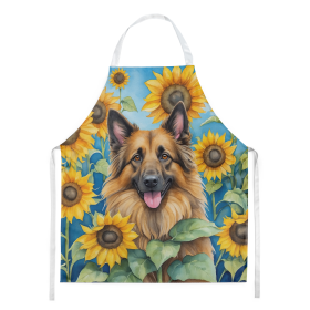 In Sunflowers Apron (Dog Breed: Belgian Tervuren 6024, size: large)