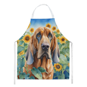 In Sunflowers Apron (Dog Breed: Bloodhound 6029, size: large)