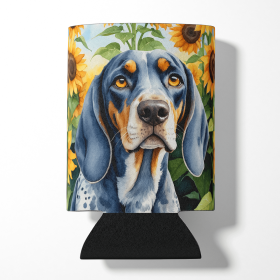 In Sunflowers Can or Bottle Hugger (Dog Breed: Bluetick Coonhound 6030, size: Can Hugger)