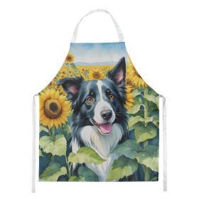 In Sunflowers Apron (Dog Breed: Border Collie 6031, size: large)