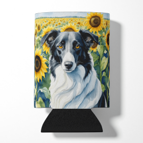 In Sunflowers Can or Bottle Hugger (Dog Breed: Borzoi 6034, size: Can Hugger)