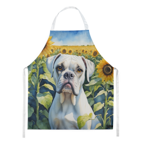 In Sunflowers Apron (Dog Breed: Boxer 6038, size: large)