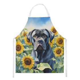In Sunflowers Apron (Dog Breed: Cane Corso 6045, size: large)