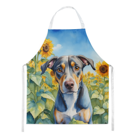 In Sunflowers Apron (Dog Breed: Catahoula 6046, size: large)