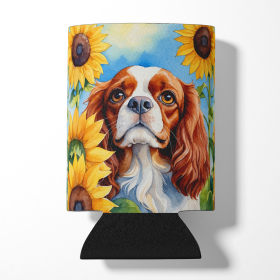 In Sunflowers Can or Bottle Hugger (Dog Breed: Cavalier Spaniel 6047, size: Can Hugger)