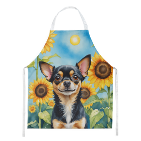 In Sunflowers Apron (Dog Breed: Chihuahua 6052, size: large)