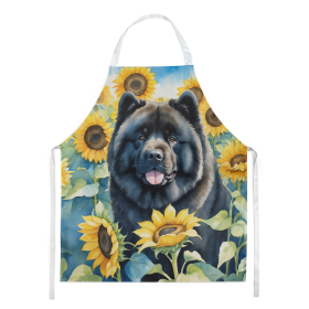 In Sunflowers Apron (Dog Breed: Chow Chow 6054, size: large)