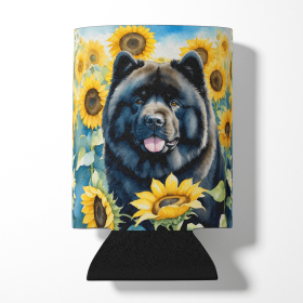 In Sunflowers Can or Bottle Hugger (Dog Breed: Chow Chow 6054, size: Can Hugger)